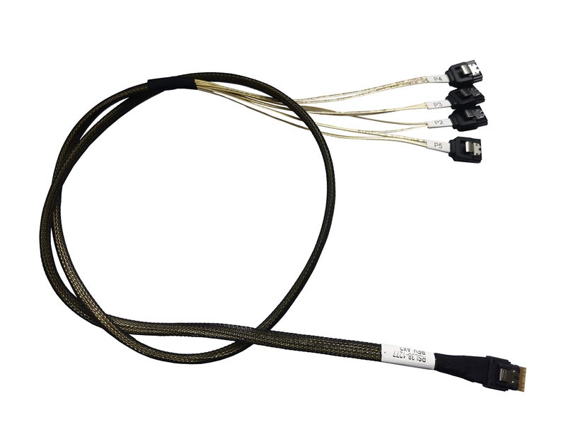 DiliVing ðƒð¢ð‹ð¢ð§ð¤ðžð« ð’ð¥ð¢ð¦ð’ð€ð’ 4X to 4*SATAï¼Œð’ð…ð…-ðŸ–ðŸ”ðŸ“ðŸ’ 38pin to 4xð’ð€ð“ð€(7pin) Cable, 100CM - Image 1